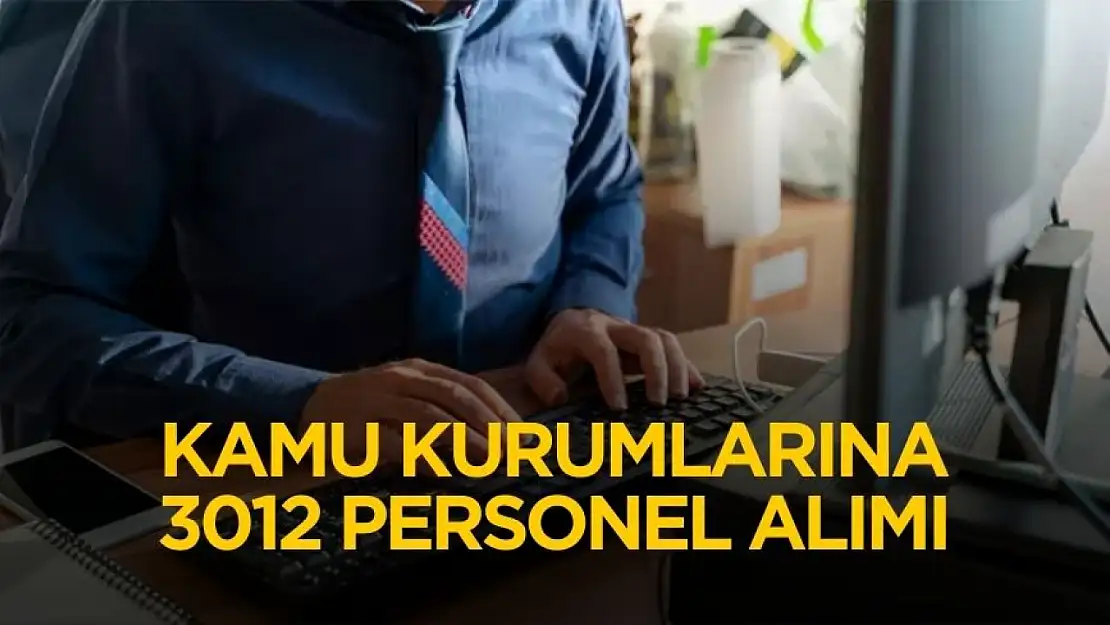 Kamu kurumlarına düşük KPSS puanıyla 3012 personel alımı yapılacak