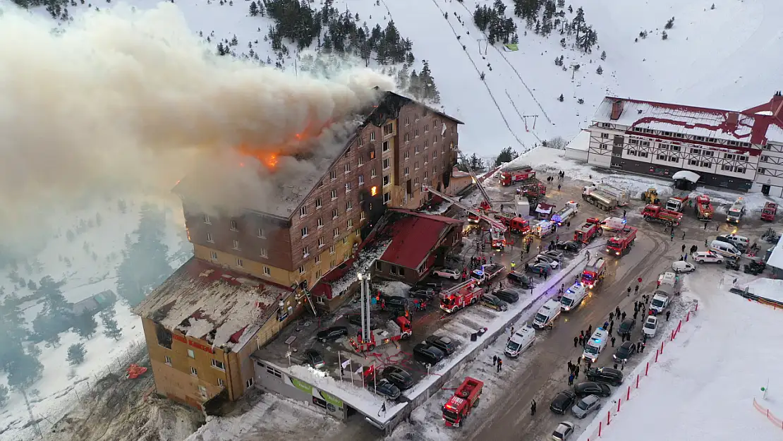 Kartalkaya'da otel yangını sonrası 4 gözaltı