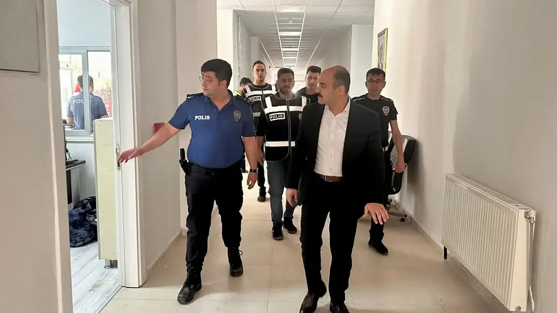 Kaymakam Altınöz ilçe emniyet amirliği hizmet binasını inceledi