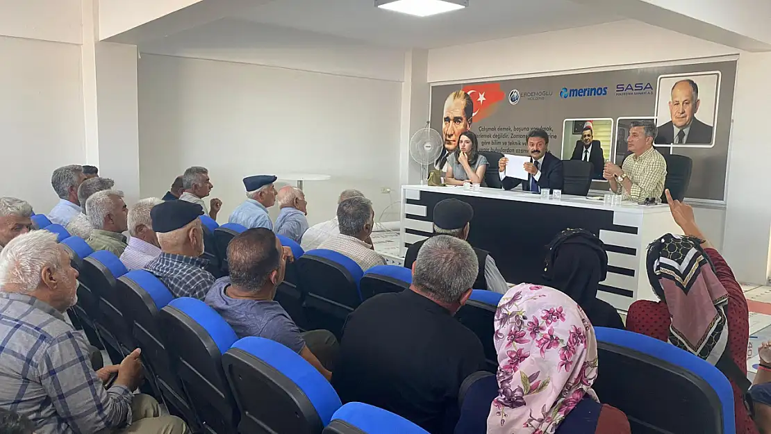 Kaymakam Aslan, Ahırları zarar gören vatandaşlarla bir araya geldi