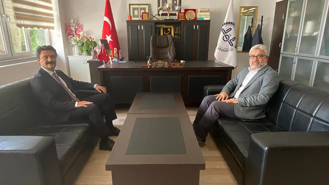 Kaymakam Aslan'dan İlçe müftüsü Sabri Erçek'e ziyaret