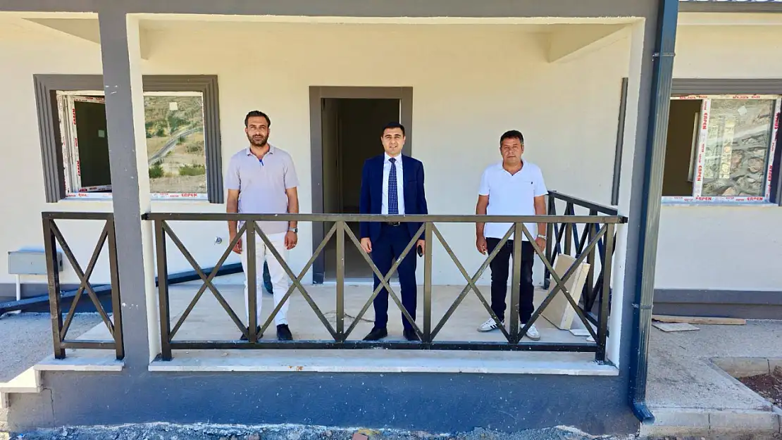 Kaymakam Güngör, köylerde yürütülen kalıcı konut çalışmalarını yerinde incelendi