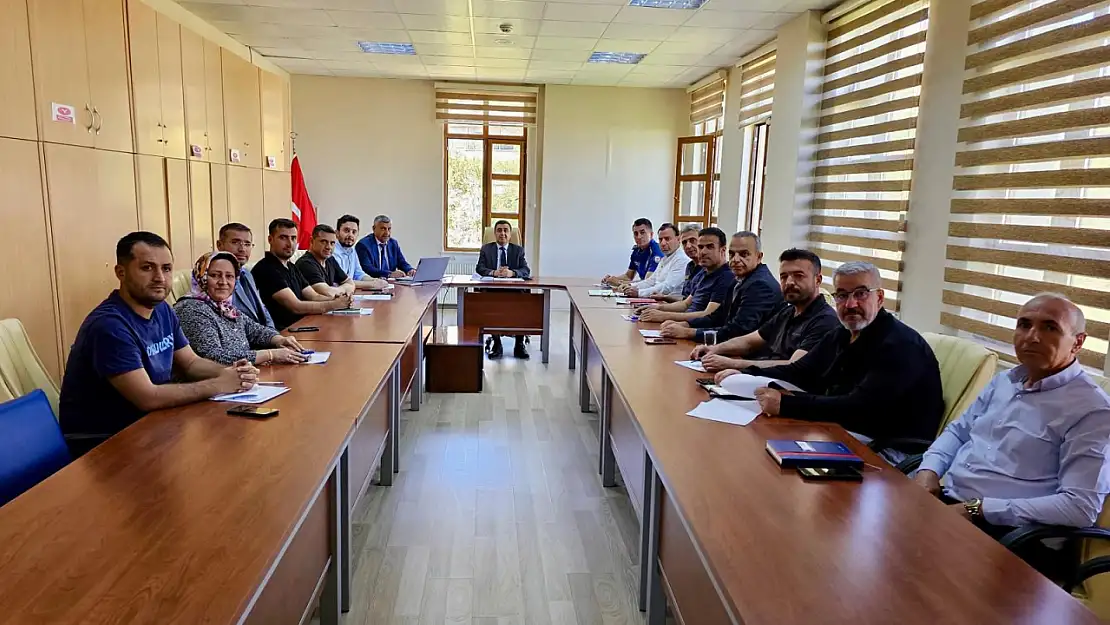 Kaymakam Güngör kurum amirleriyle bir araya geldi