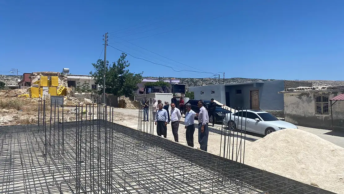 Kaymakam Partal taziye evi inşaatlarını inceledi