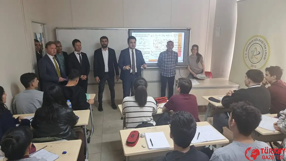 Kaymakam Seyhan'dan Gölbaşı Fen Lisesi öğrencilerine ziyaret