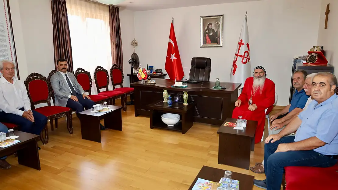 Kaymakam Soysal'dan Metropolit Mor Ğrigoriyos Melki Ürek'e ziyaret