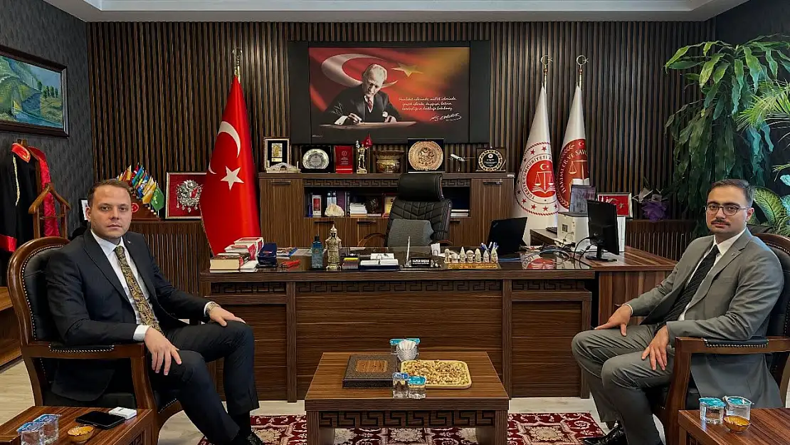 Kaymakam Yıldız'dan Kahta Cumhuriyet Başsavcısı Erşan'a ziyaret