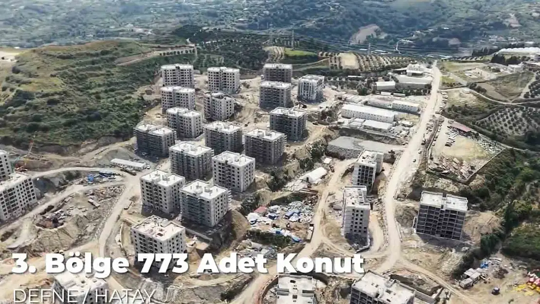 Koçören Mahallesi'nde afet konutları yükseliyor
