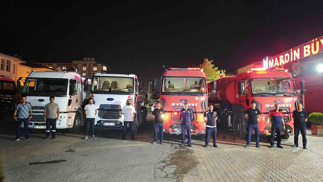 Mardin Büyükşehir Belediyesi'nden Kahramanmaraş'taki orman yangınına destek