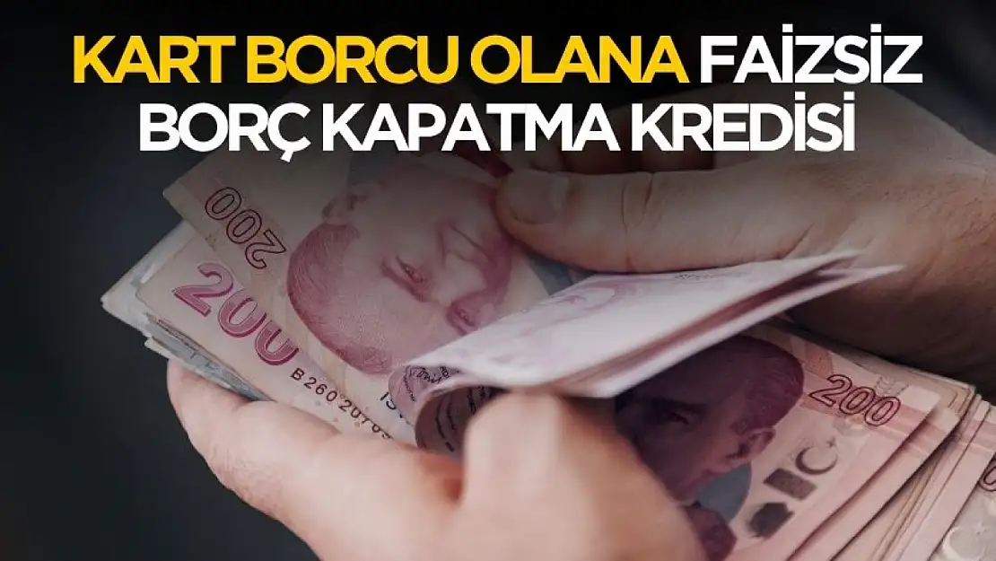 Meclis gündemine kart borcu geldi! Faizsiz borç kapatma kredisi