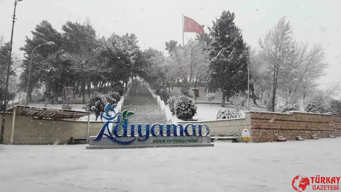 Meteoroloji duyurmuştu: Adıyaman'da kar yağışı başladı