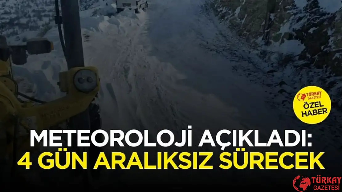 Meteoroloji uyardı! Adıyaman'a hiç durmadan 4 gün sürecek kar yağışı geliyor