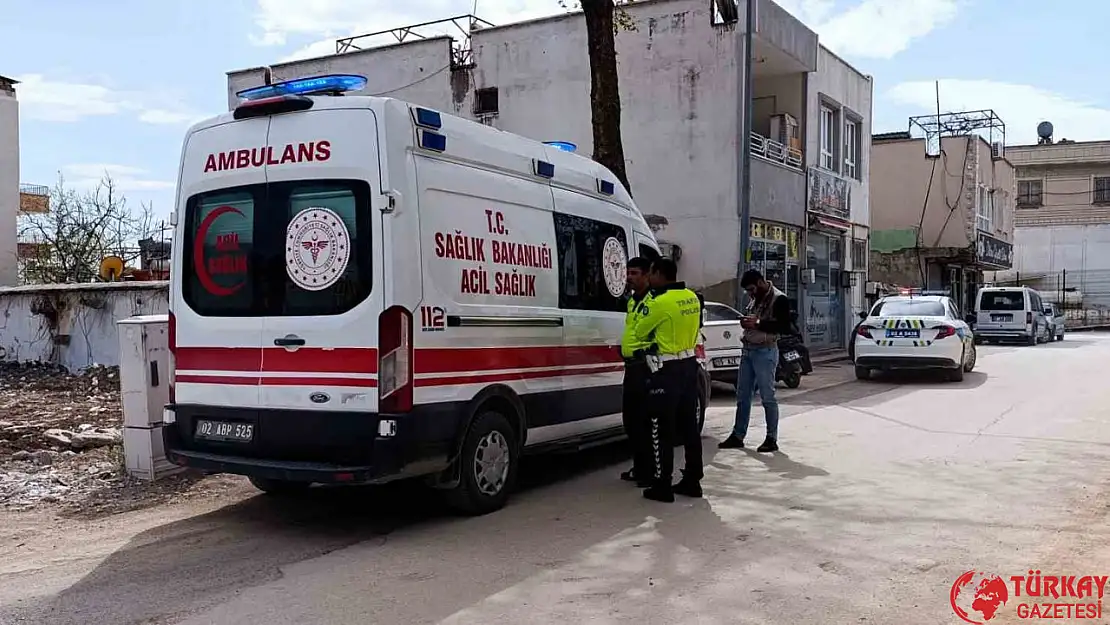 Adıyaman'da motosikletin çarptığı yaya yaralandı