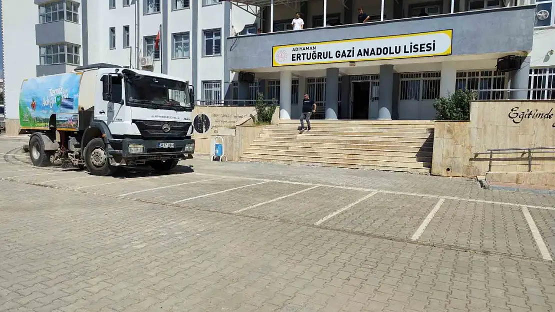 Adıyaman'da okul öncesi temizlik başladı