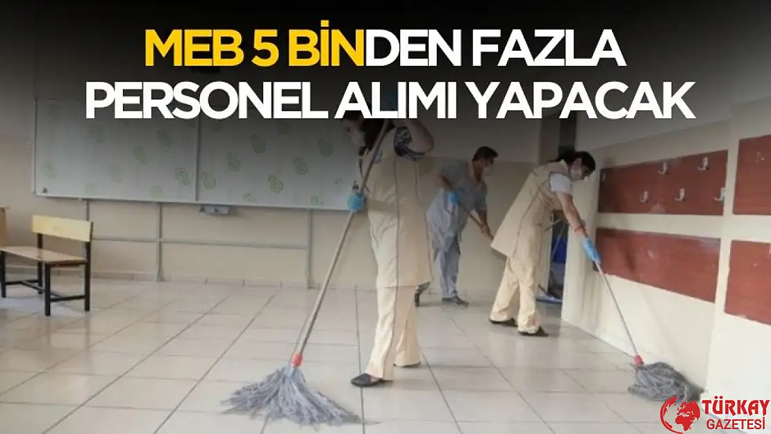 Okullara KPSS'siz 3 bin 214 temizlik personeli ve bin 714 özel güvenlik görevlisi alımı yapacak