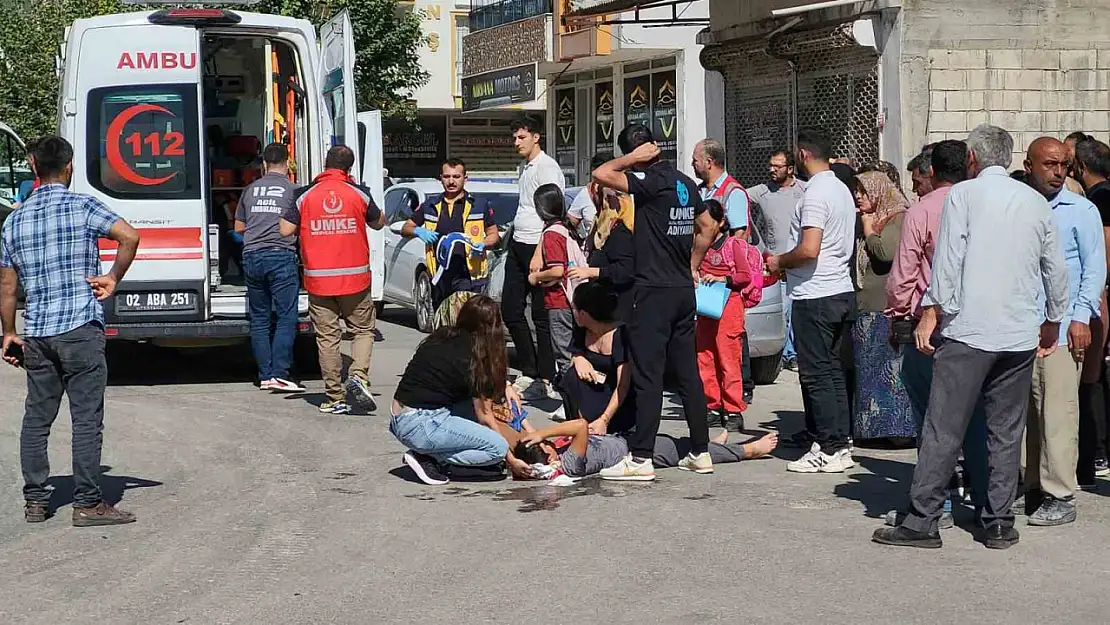 Adıyaman otomobil bisiklete çarptı