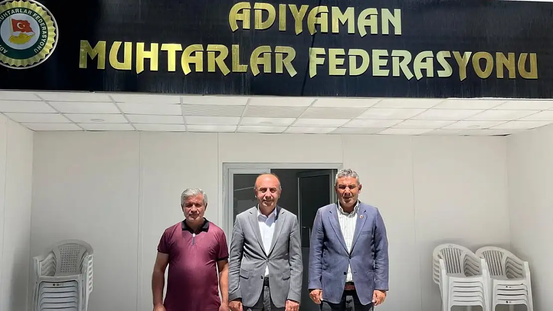 Rektör Keleş'ten muhtarlar federasyonuna ziyaret