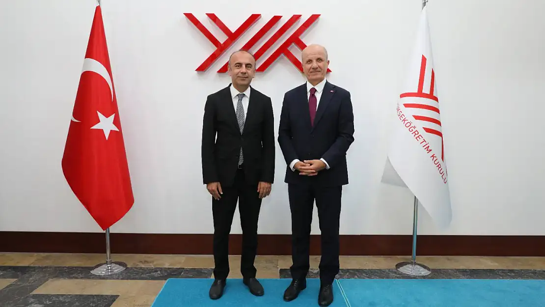 Rektör Keleş'ten YÖK Başkanı Özvar'a ziyaret