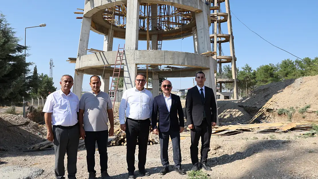 Samsat ilçesine yeni su deposu yapılıyor