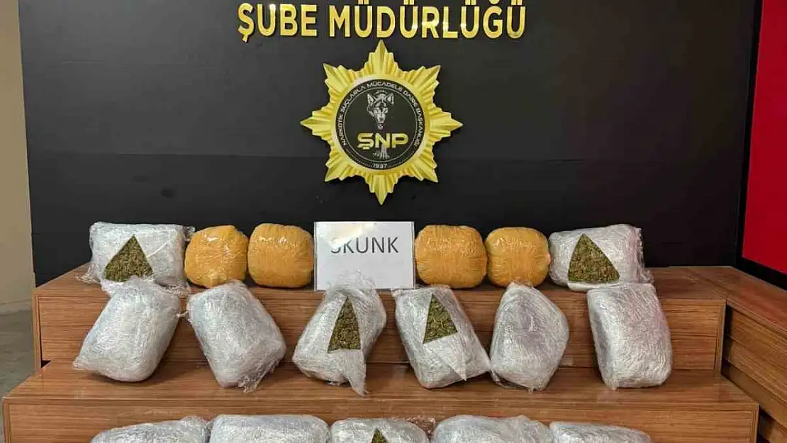 Şanlıurfa'da 25 kilogram uyuşturucu ele geçirildi