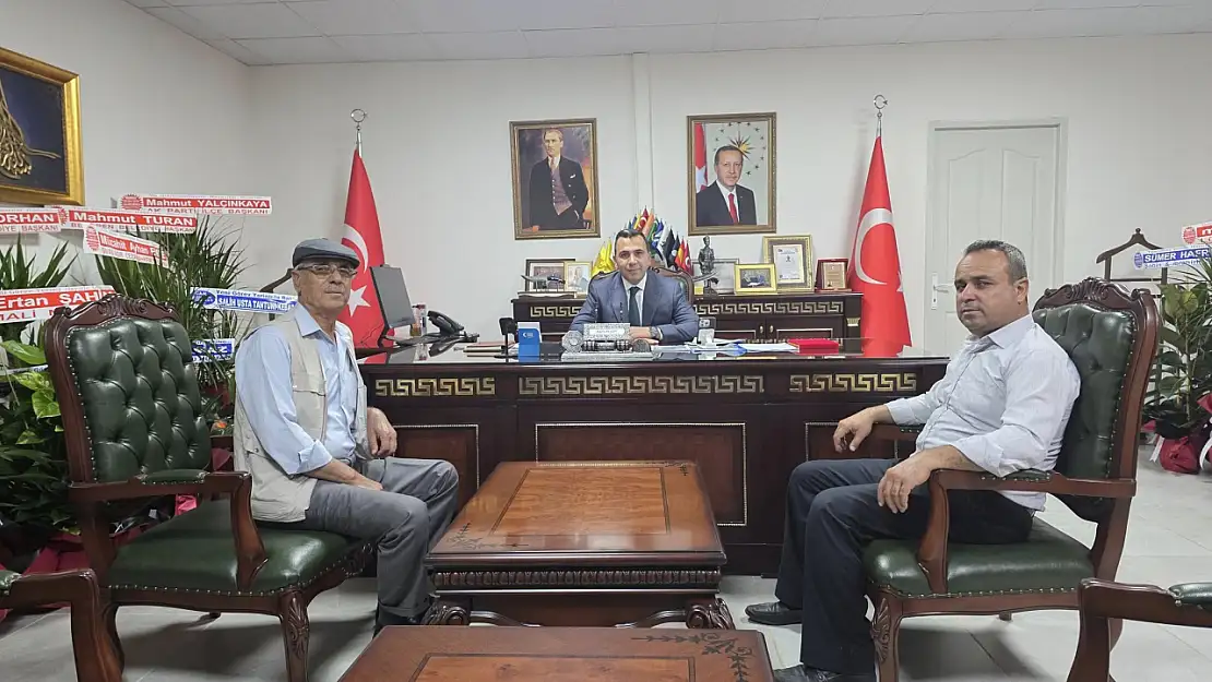 Şehit Babası Bekir Sümer'den Kaymakam Algın'a ziyaret