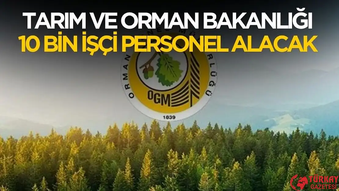 Tarım Bakanlığı 10 bin işçi ve personel alımı yapacak