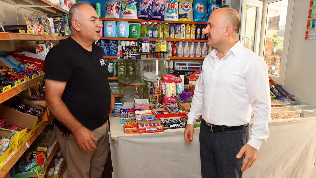 Vali Varol'dan  Eski Zey Caddesi esnaflarına ziyaret
