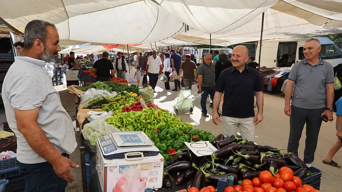 Vali Varol'dan Semt pazarı esnafına ziyaret