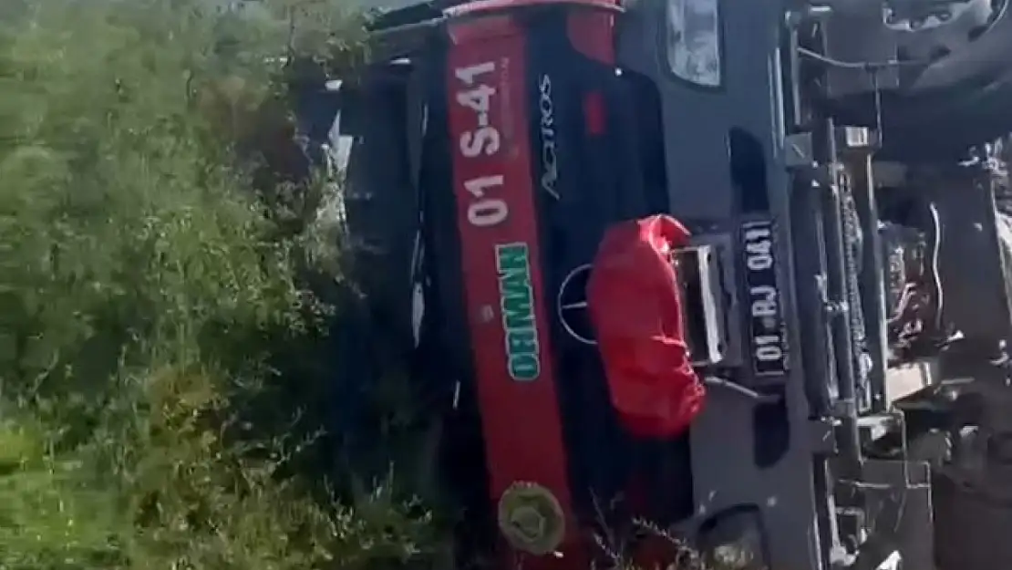Yangına müdahaleye giden arazöz devrildi: 2 yaralı