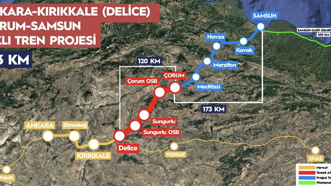 Yeni YHT hattı geliyor! Ankara Samsun bu saate düşecek
