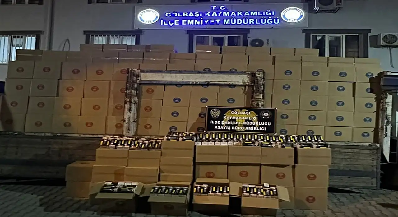 Gölbaşı'nda 6 milyon makaron ele geçirildi