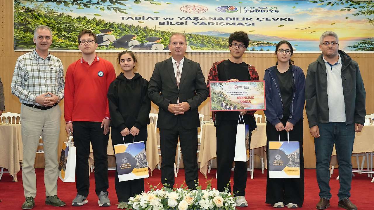 Adıyaman'da Tabiat ve Yaşanabilir Çevre Bilgi yarışması finali gerçekleştirildi