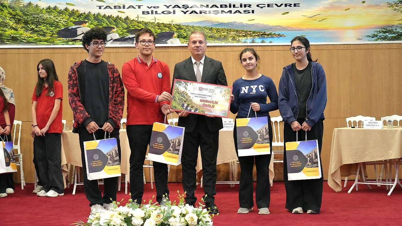 Adıyaman'da Tabiat ve Yaşanabilir Çevre Bilgi yarışması finali gerçekleştirildi