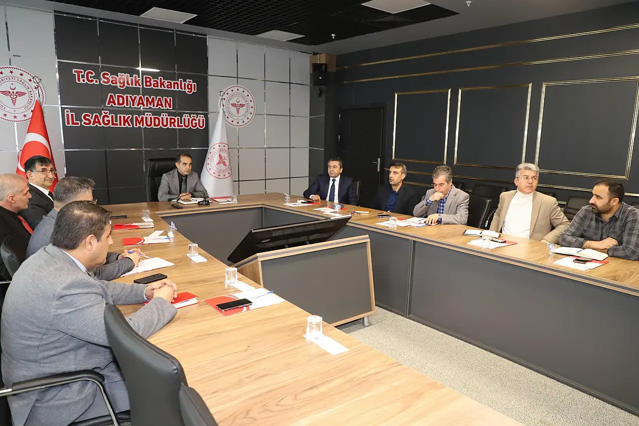 İl Sağlık Müdürlüğünde haftalık değerlendirme toplantısı düzenlendi