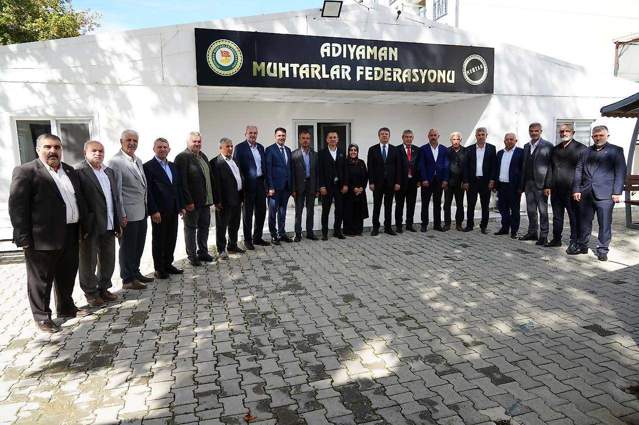 Başkan Tutdere 'den Adıyaman Muhtarlar Federasyonuna ziyaret