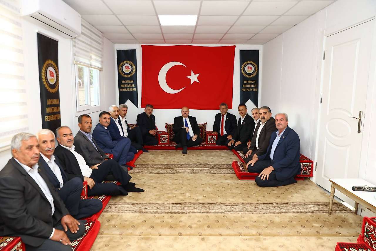 Vali Küçük'ten Adıyaman Muhtarlar Federasyonuna ziyaret