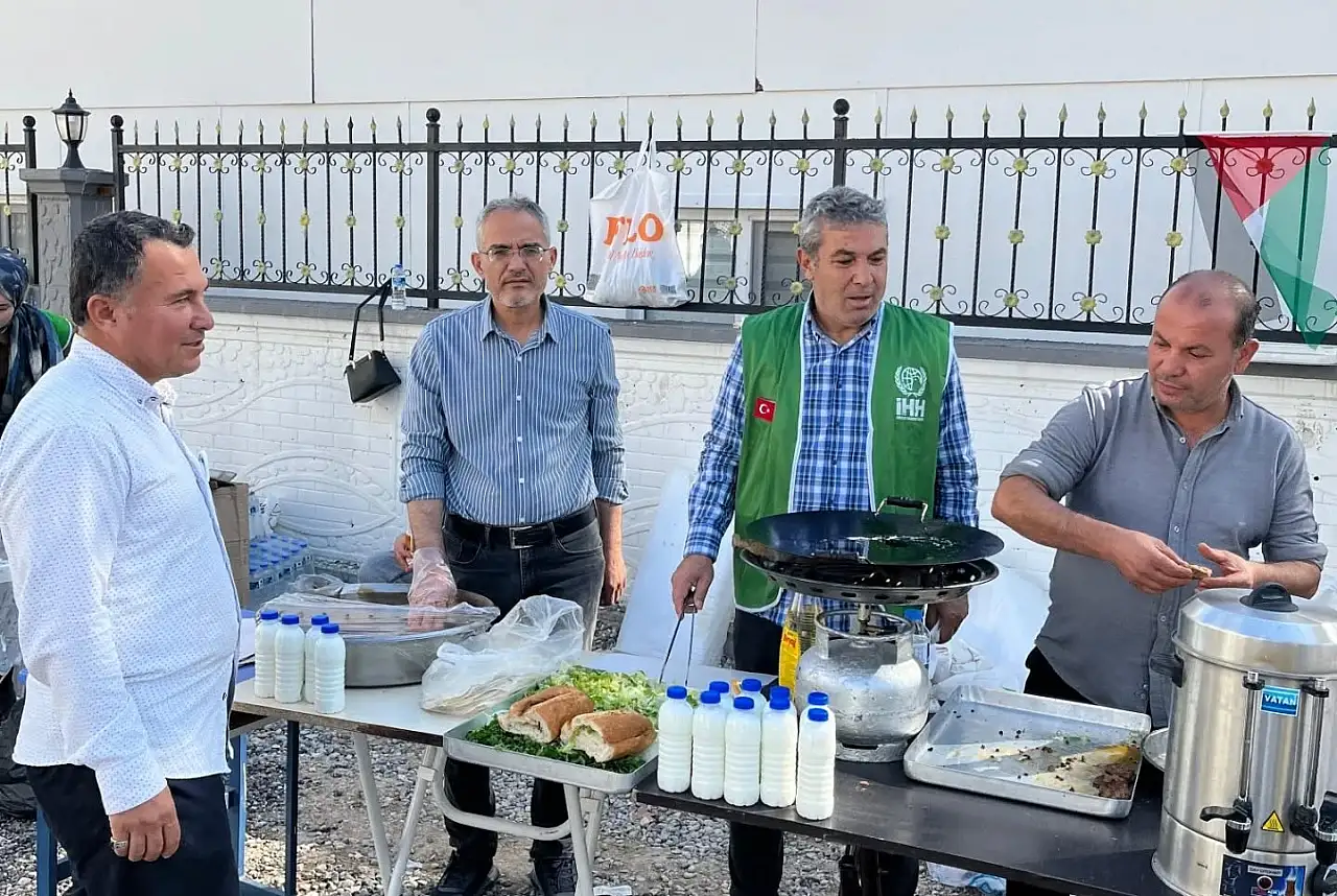 Turgut Reis Mahalle sakinlerinden Gazze'ye yardım kermesi