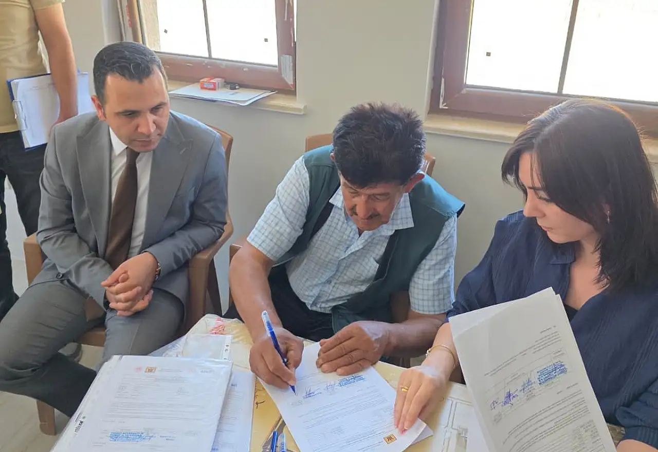 Hacılar Köyünde 24 kalıcı deprem konutu sahiplerine teslim edildi