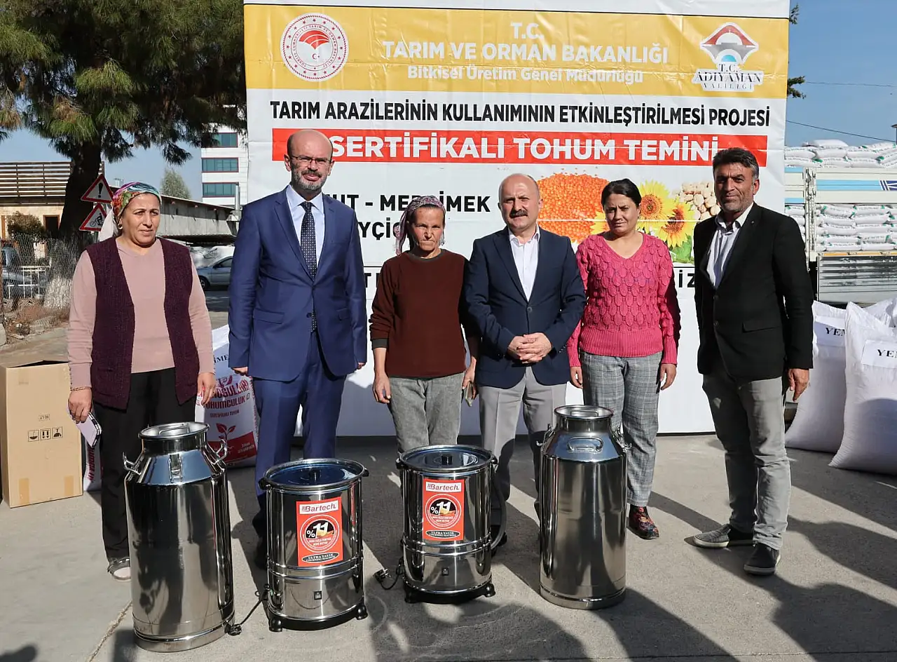 Adıyaman'da çiftçilere 488 ton nohut, 78 ton mercimek tohumu dağıtıldı