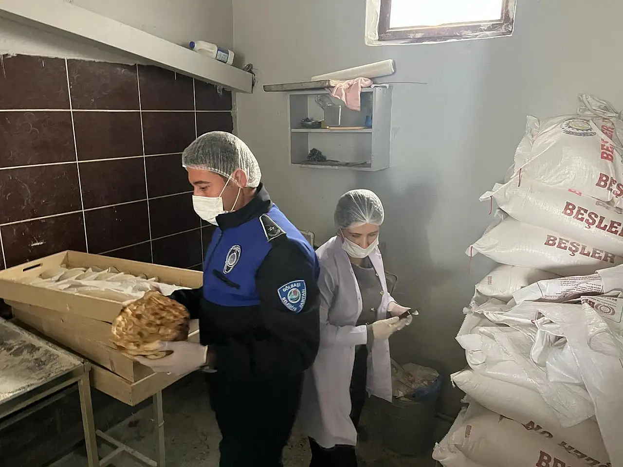 Gölbaşı'nda zabıta ekiplerinden fırınlara denetim