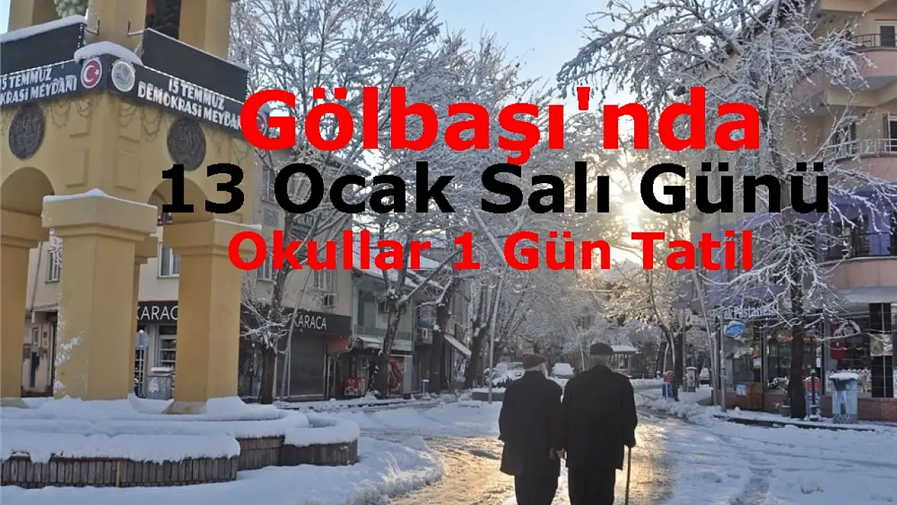 Gölbaşı'nda Eğitime Kar Engeli: Okullar 1 Gün Tatil Edildi