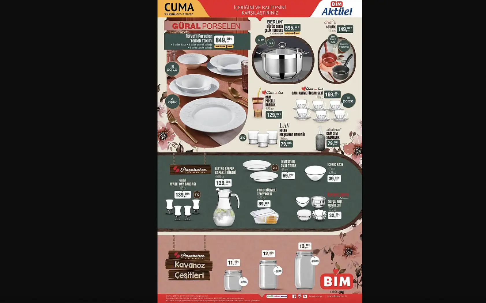 Bim 20 Eylül 2024 aktüel ürünler kataloğu yayınlandı!