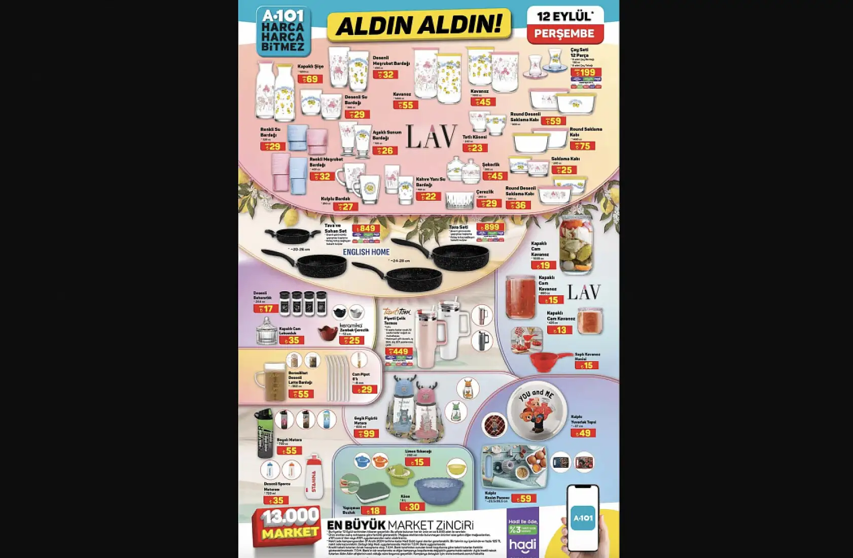 A101 19 Eylül 2024 Aktüel Ürünler Kataloğu