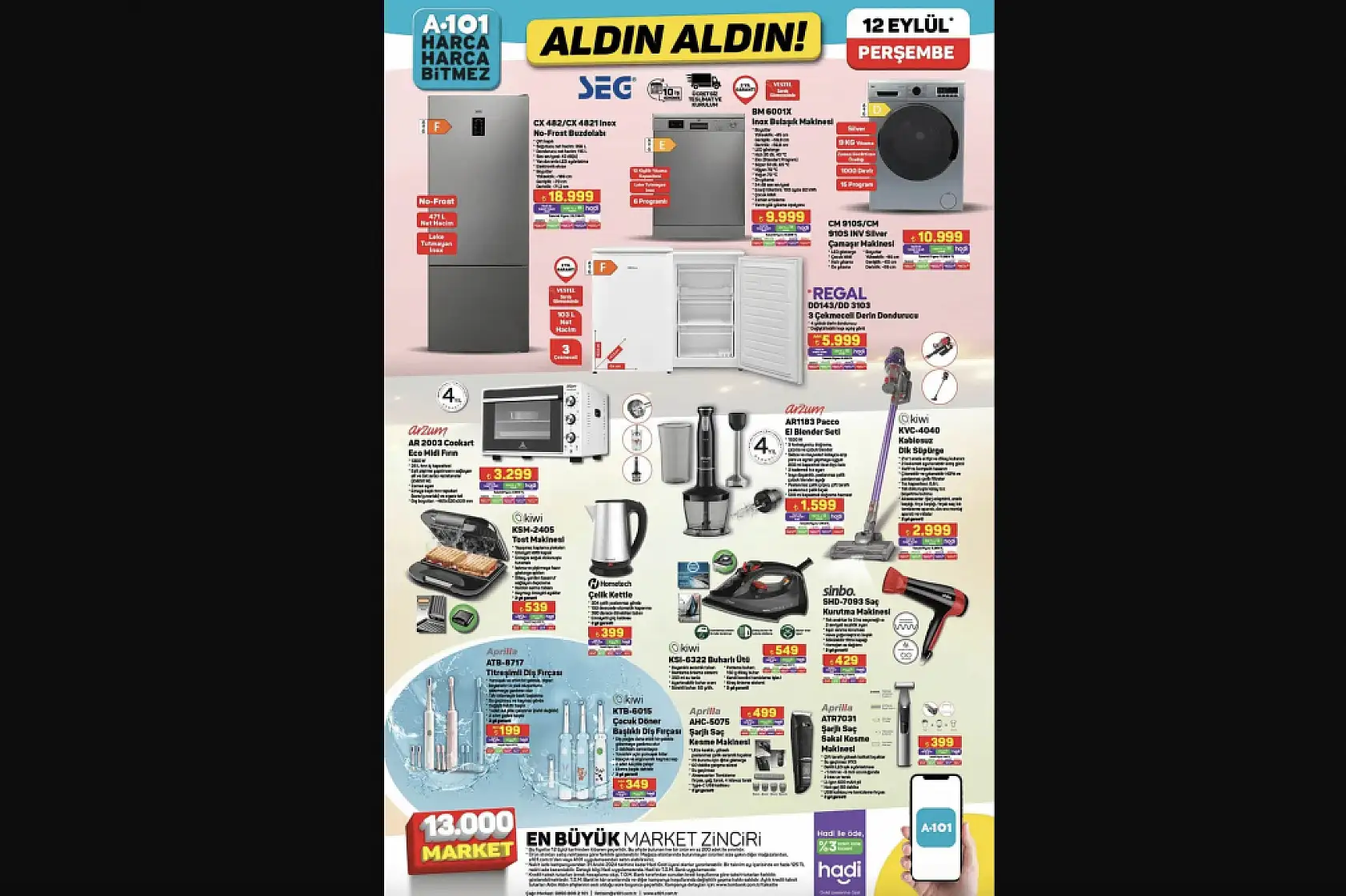 A101 19 Eylül 2024 Aktüel Ürünler Kataloğu