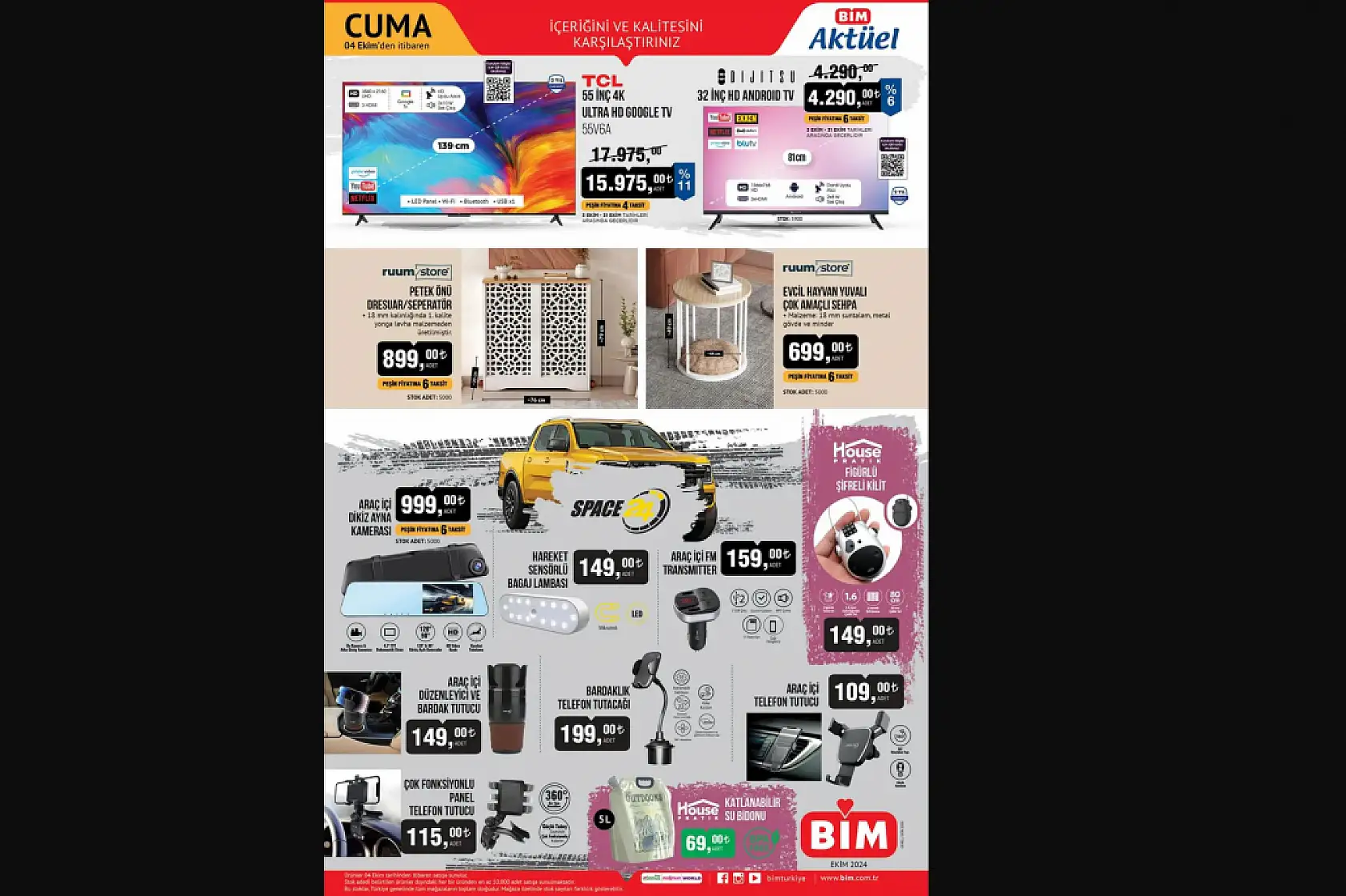 Bim 11 Ekim 2024 Aktüel Ürünler Kataloğu
