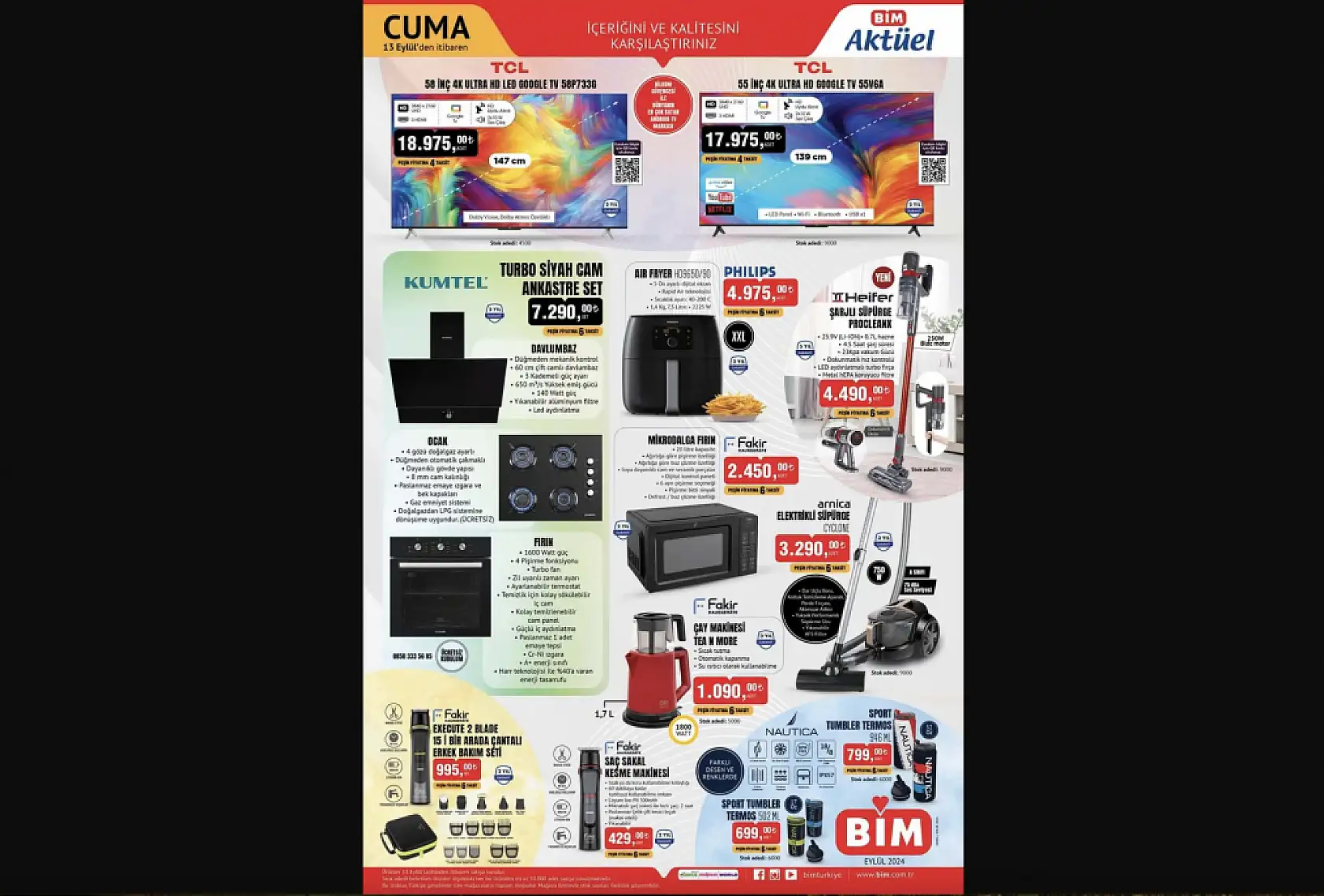 Bim 20 Eylül 2024 aktüel ürünler kataloğu yayınlandı!