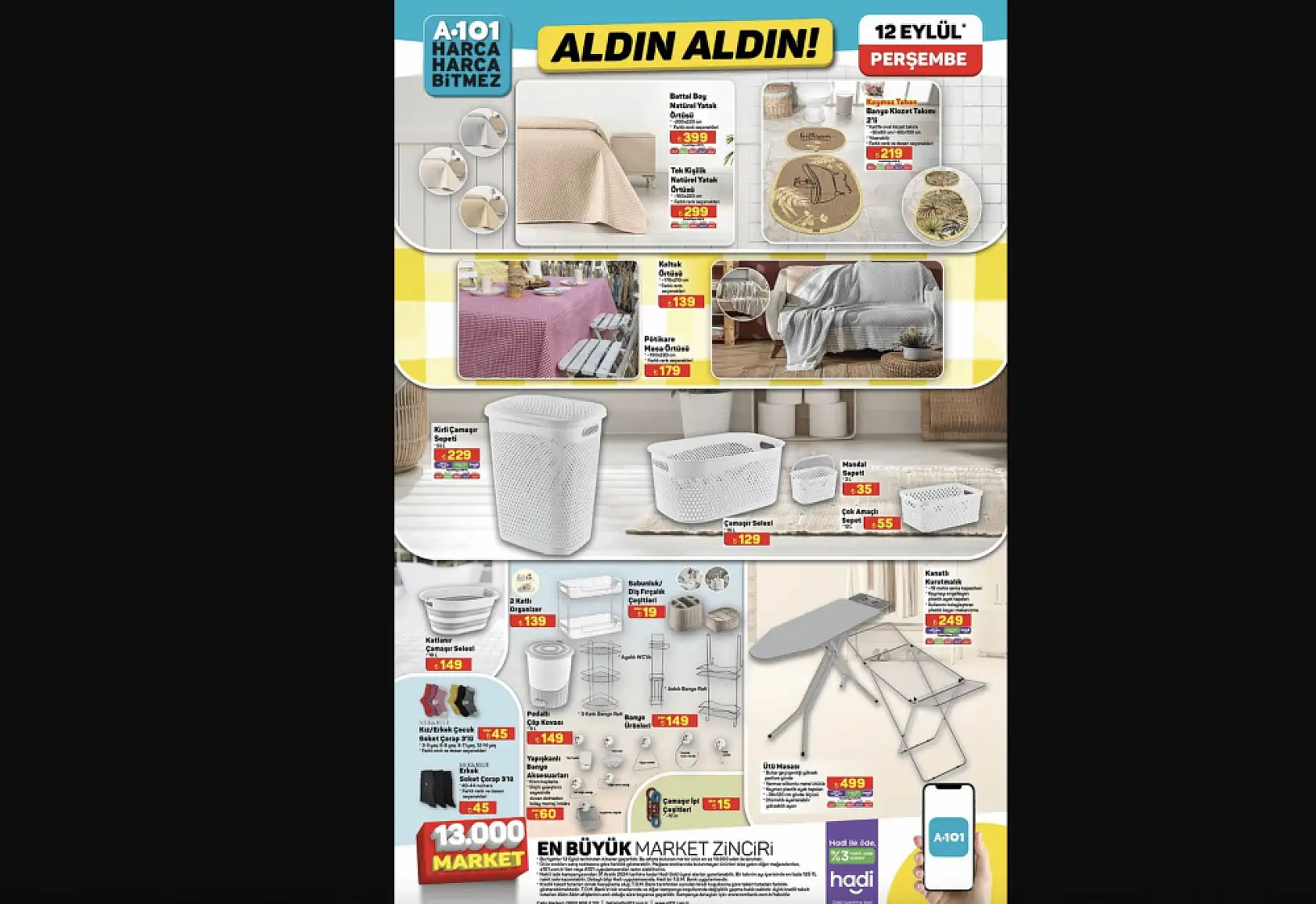 A101 19 Eylül 2024 Aktüel Ürünler Kataloğu