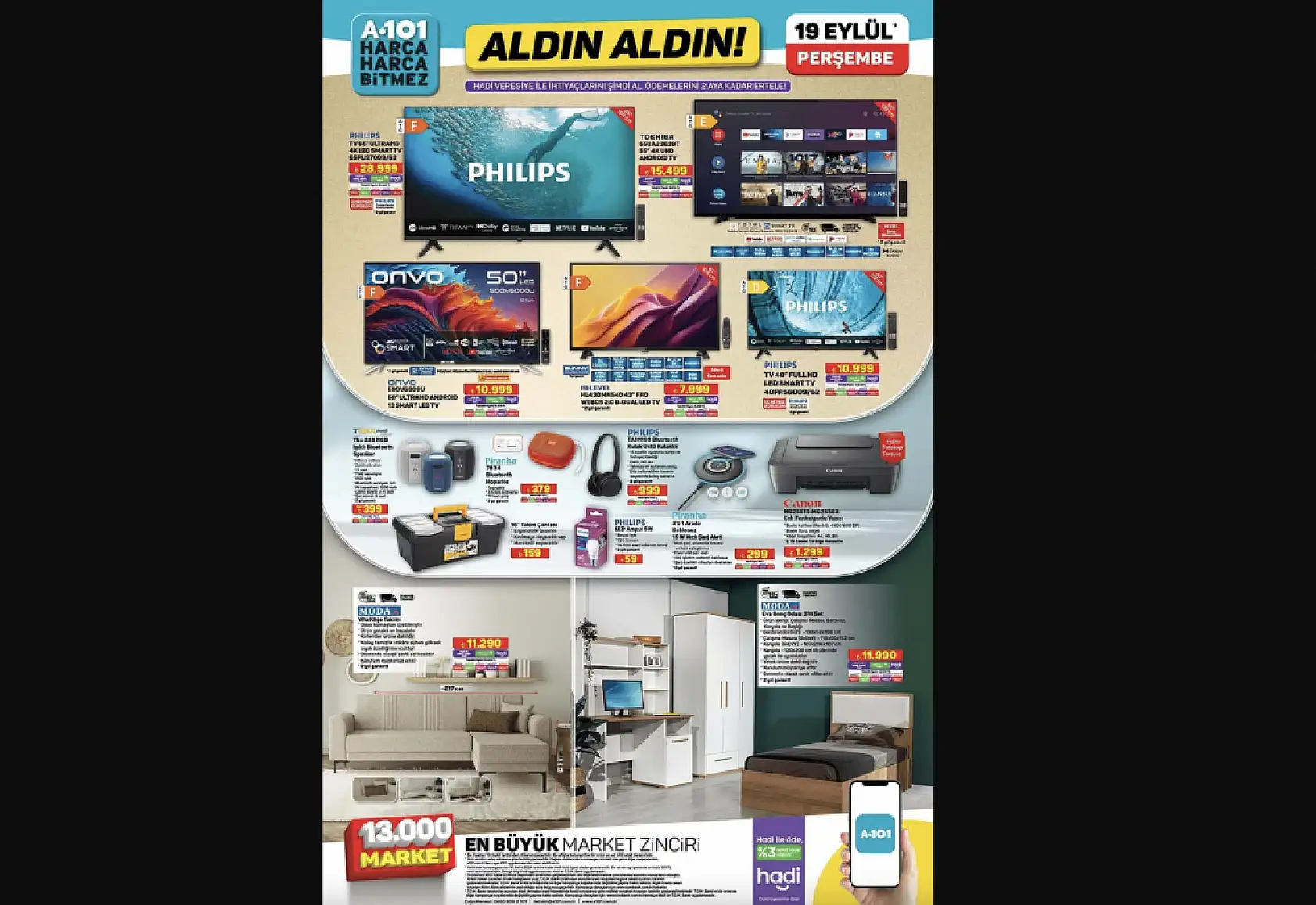 A101 19 Eylül 2024 aktüel ürünler kataloğu