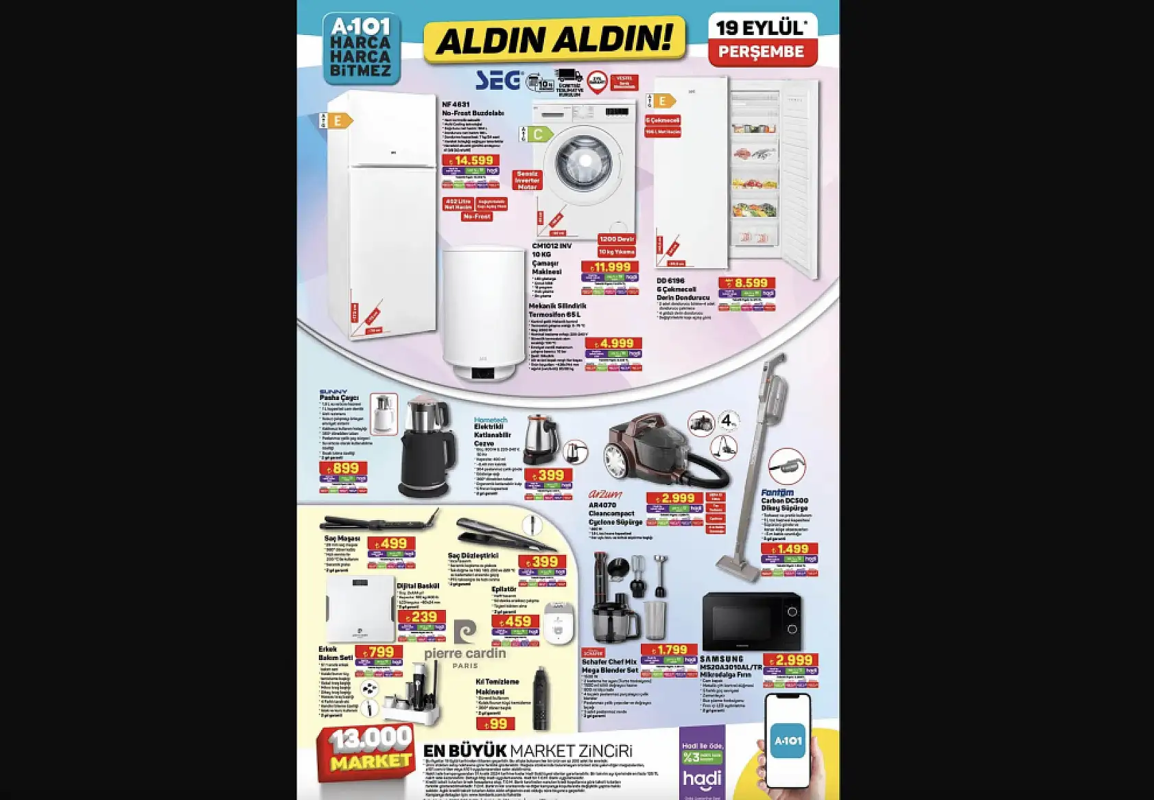A101 19 Eylül 2024 aktüel ürünler kataloğu