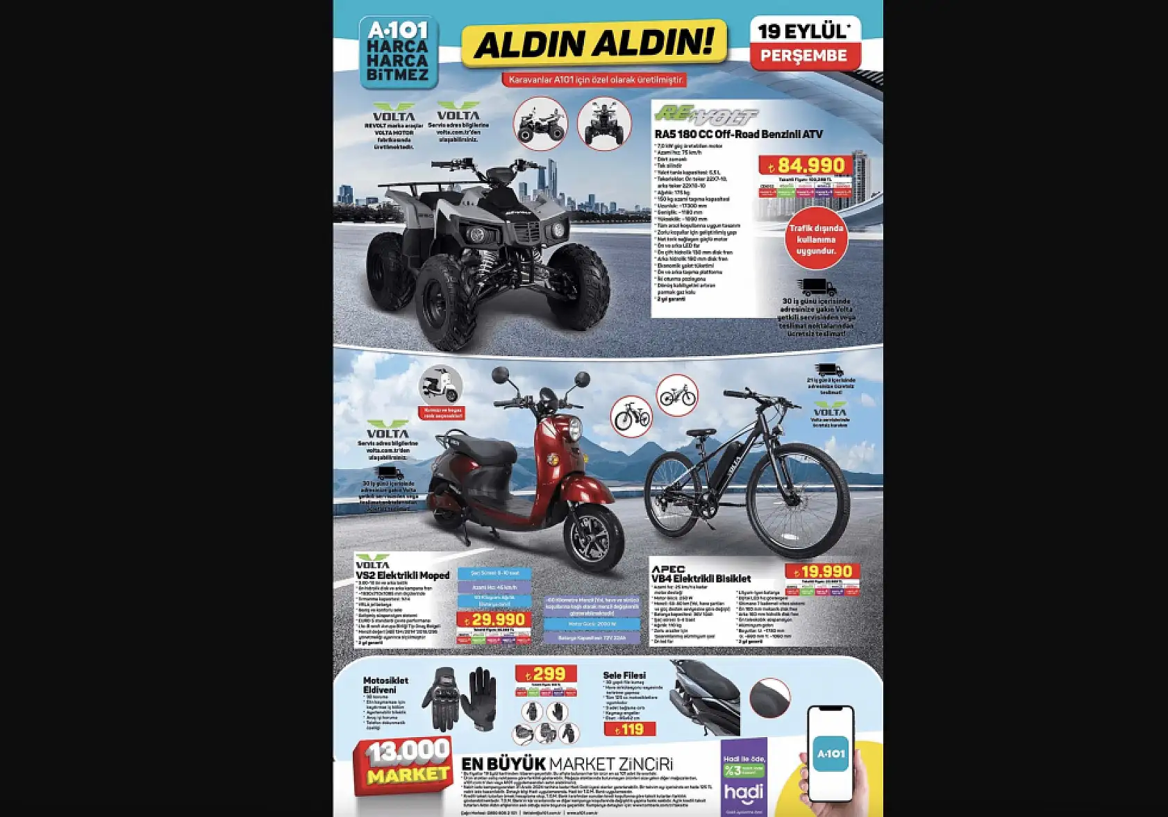 A101 19 Eylül 2024 aktüel ürünler kataloğu
